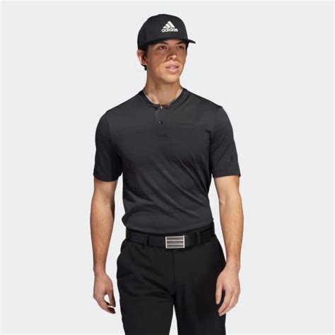 adidas collarless golf shirt